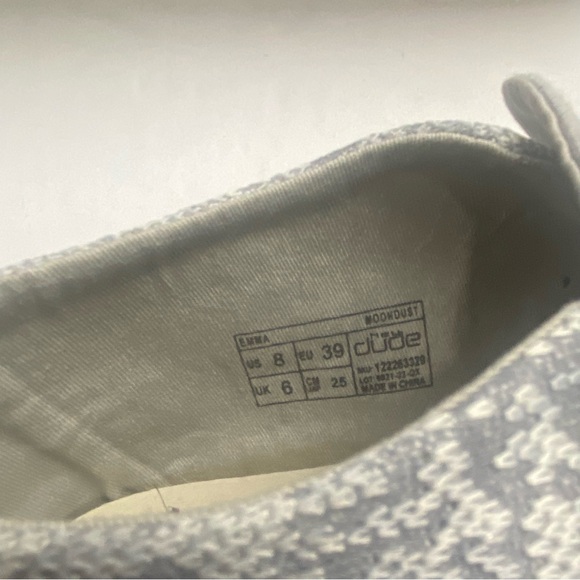 Hey Dude Emma Moondust Shoe Women’s size 8 US 39 EU Gray - Picture 6 of 6
